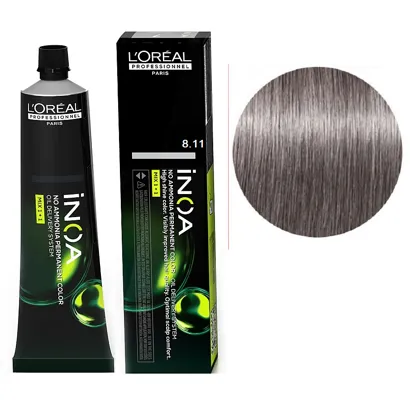 8/11 Фарба для волосся стійка без аміаку, 60мл No-Ammonia Permanent Color  INOA L`Oreal Professionnel 
