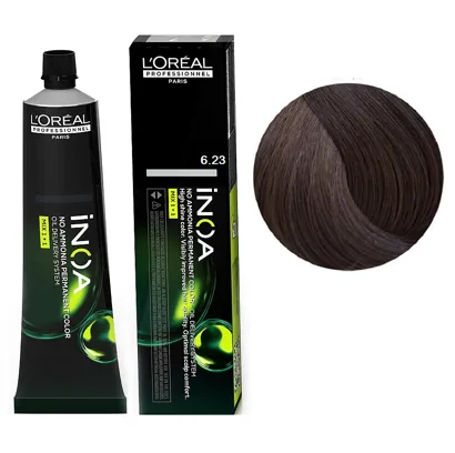 6/23 Фарба для волосся стійка без аміаку, 60мл No-Ammonia Permanent Color  INOA L`Oreal Professionnel 