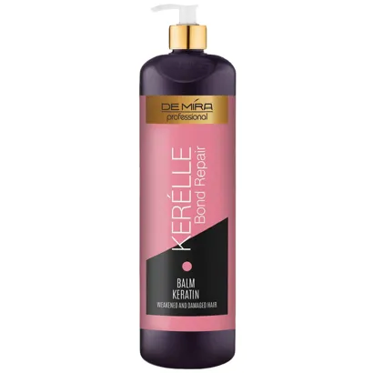 Бальзам для пошкодженого волосся з кератином, 1000 мл Balm Keratin Bond Repair KERELLE DEMIRA Professional