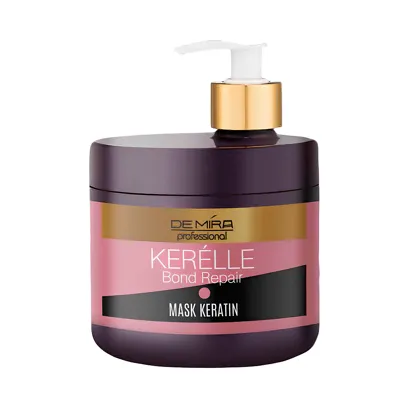 Маска з кератином для глибокого відновлення волосся, 500 мл Mask Keratin Bond Repair KERELLE DEMIRA Professional