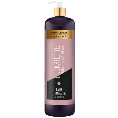 Бальзам для блиску та сяйва волосся, 1000 мл Balm ILLUMINATING Brilliance &amp; Shine LUMIERE DEMIRA Professional