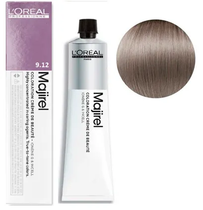 9/12 Дуже світлий блондин попелясто-фіолетовий Фарба для волосся стійка, 60 мл  Majirel L`Oreal Professionnel (оновлений формат)