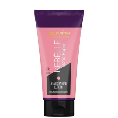 Шампунь-крем з кератином для відновлення, 90 мл Cream Shampoo Keratin Bond Repair KERELLE DEMIRA Professional