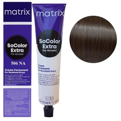 506NA темний блондин попелястий Крем-фарба для волосся, 90 мл SoColor EXTRA Pre-Bonded  MATRIX (оновлений дизайн)