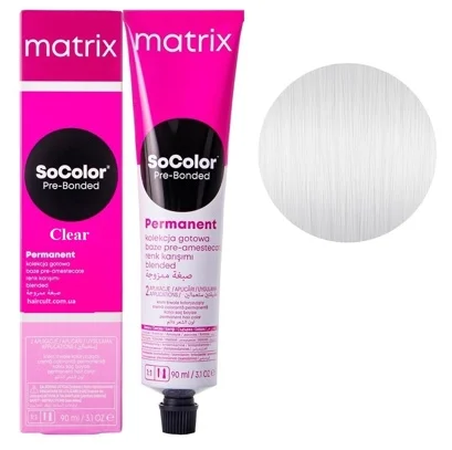 CLEAR прозорий  Крем-фарба для волосся, 90 мл SoColor Pre-Bonded MATRIX (оновлений дизайн)