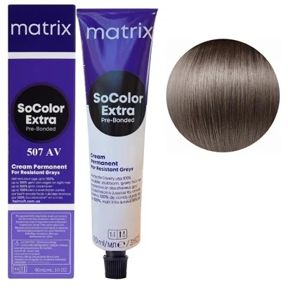 507AV блондин попелясто-фіолетовий Крем-фарба для волосся, 90 мл SoColor EXTRA Pre-Bonded  MATRIX (оновлений дизайн)