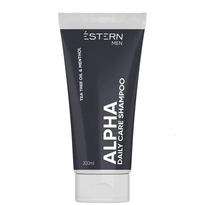 Шампунь-гель 2 в 1 з ментолом для чоловіків, 200 мл Daily Care Shampoo ALPHA MEN ESTERN jNOWA Professional