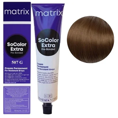 507G блондин золотистий Крем-фарба для волосся, 90 мл SoColor EXTRA Pre-Bonded  MATRIX (оновлений дизайн)