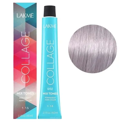 0/02 Перловий MIX Крем-фарба для волосся стійка, 60 мл Permanent Hair Color COLLAGE LAКME