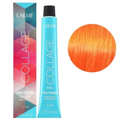 0/40 Мідний MIX Крем-фарба для волосся стійка, 60 мл Permanent Hair Color COLLAGE LAКME