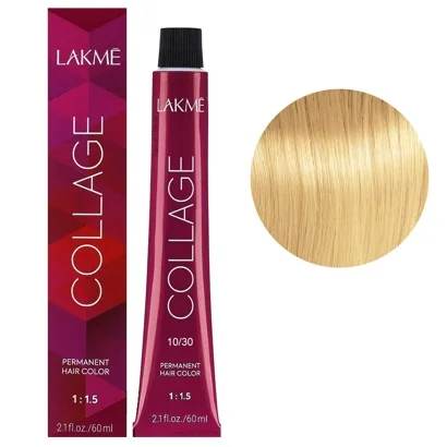 10/30 Платновий блондин золотистий  Крем-фарба для волосся стійка, 60 мл Permanent Hair Color COLLAGE LAКME
