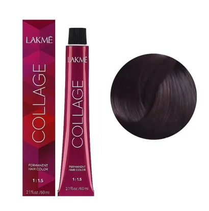 5/50 Світло-каштановий махагоновий  Крем-фарба для волосся стійка, 60 мл Permanent Hair Color COLLAGE LAКME