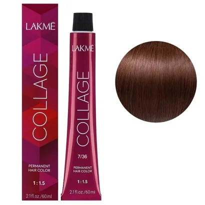 7/36 Середній блондин золотисто-коричневий  Крем-фарба для волосся стійка, 60 мл Permanent Hair Color COLLAGE LAКME
