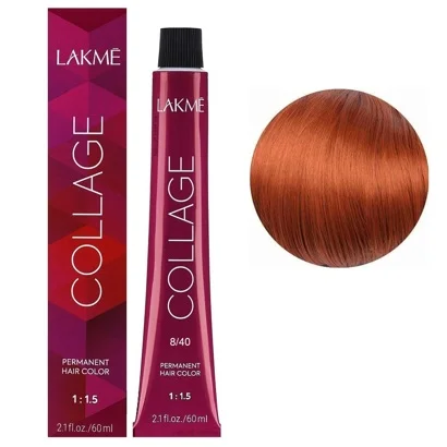 8/40 Світлий блондин мідний  Крем-фарба для волосся стійка, 60 мл Permanent Hair Color COLLAGE LAКME