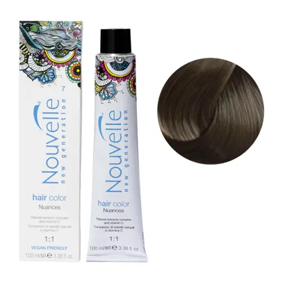 7 середньо-русявий Стійка крем-фарба для волосся, 100 мл Permanent Hair Color Nouvelle