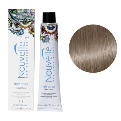 9/71 алебастр Стійка крем-фарба для волосся, 100 мл Permanent Hair Color Nouvelle